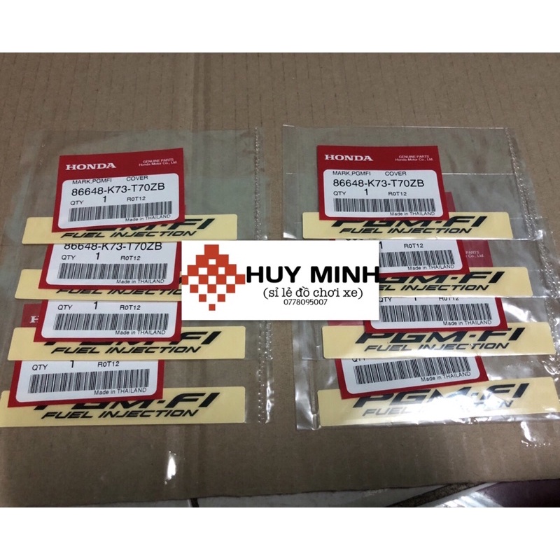 Tem dán bửng future/ wave 125i - hàng chính hãng - 1 cặp