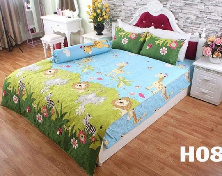 (FreeShip MAX) Set 5 món chăn hè ga chun Kovico