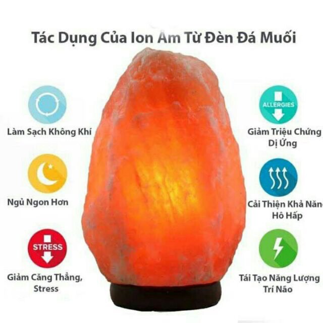 Đèn đá muối Himalaya trọng lượng 6kg