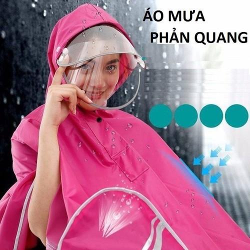 ÁO MƯA PHẨN QUANG 2 ĐÂU CÓ KÍNH CHE MẶT CAO CẤP CẤP