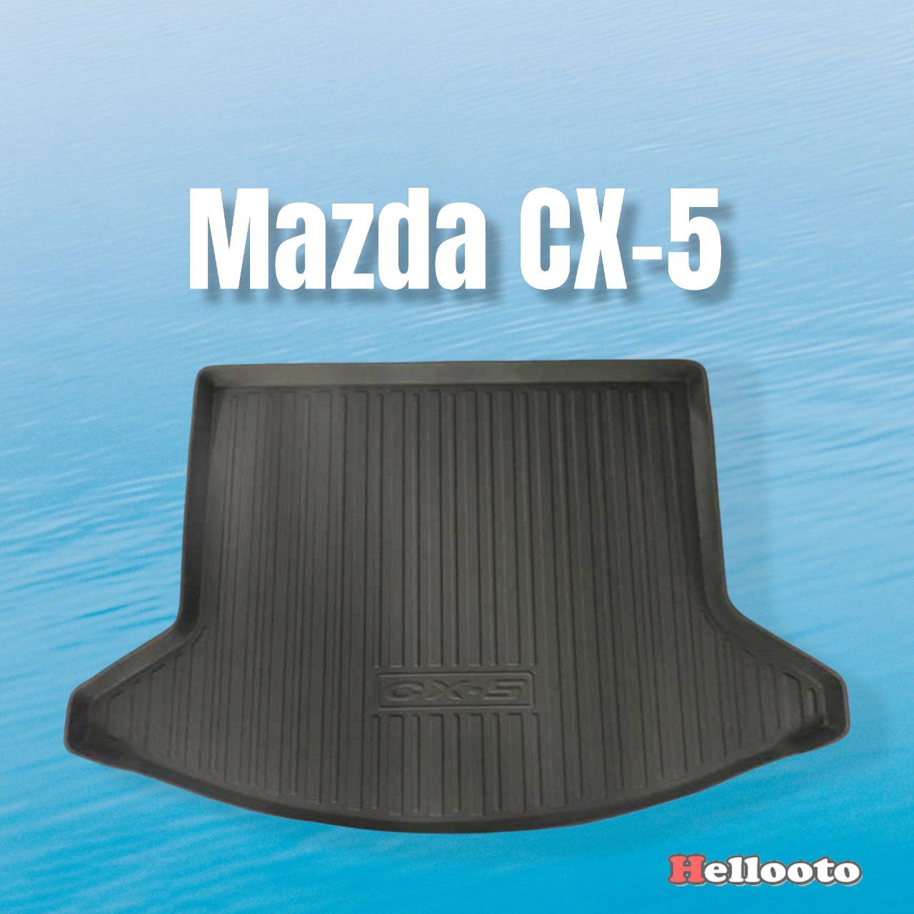 Lót Cốp Nhựa Xe Mazda CX5 2015 đến 2022 Chất Liệu Nhựa Dẻo Đàn Hồi, Không Mùi, Dễ Dàng Vệ Sinh Lau Rửa