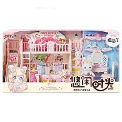 ĐỒ (HÀNG CÓ TEM KIỂM ĐỊNH AN TOÀN) ĐỒ CHƠI MÔ PHỎNG NHÀ BẾP CỦA CHÚ THỎ KÈM NHIỀU ĐỒ DÙNG, BÀN ĂN, BẾP, TỦ VÀ CÁC ĐỒ DÙNG KHÁC, THIẾT KẾ TINH XẢO, GIỐNG THẬT, GIÚP BÉ NHẬN BIẾT ĐỒ DÙNG TRONG KHÔNG GIAN BẾP NHÀ MÌNH