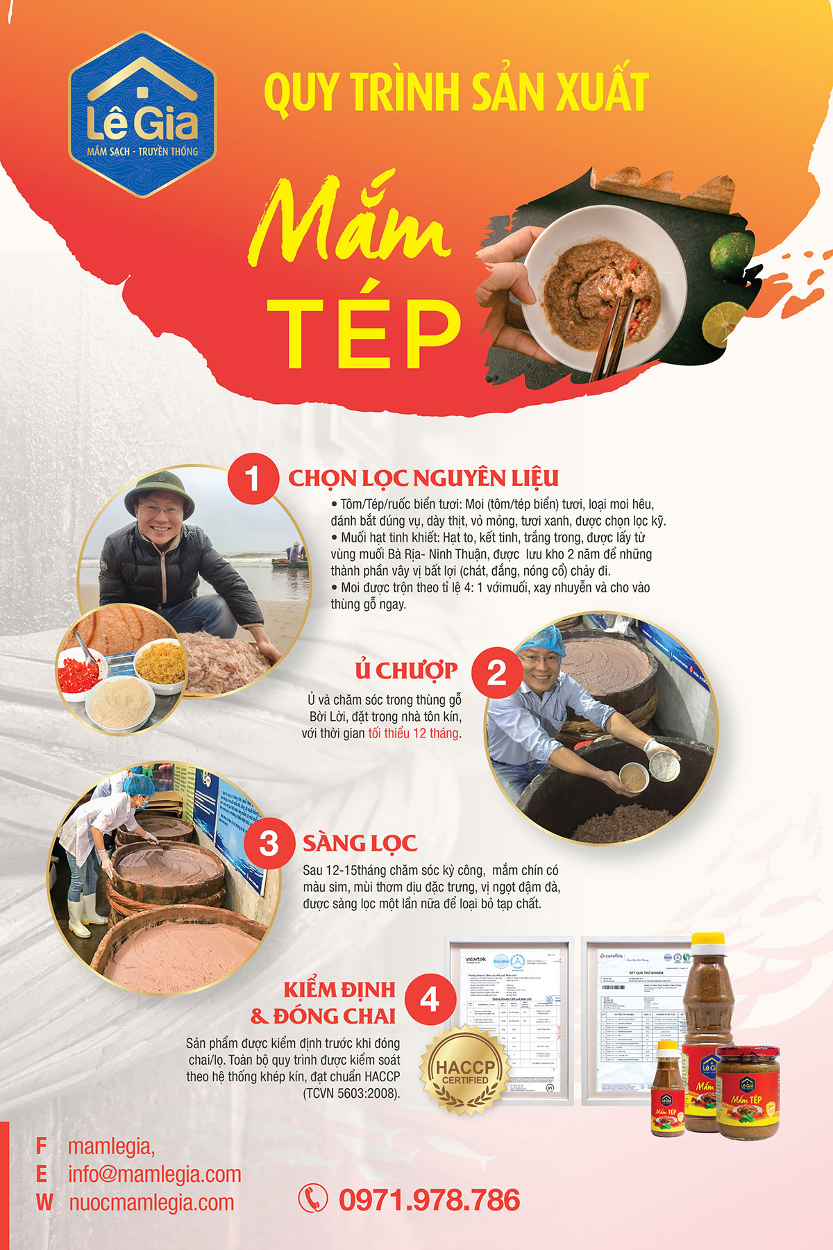 Mắm Tép - Lê Gia hũ thủy tinh 280ml