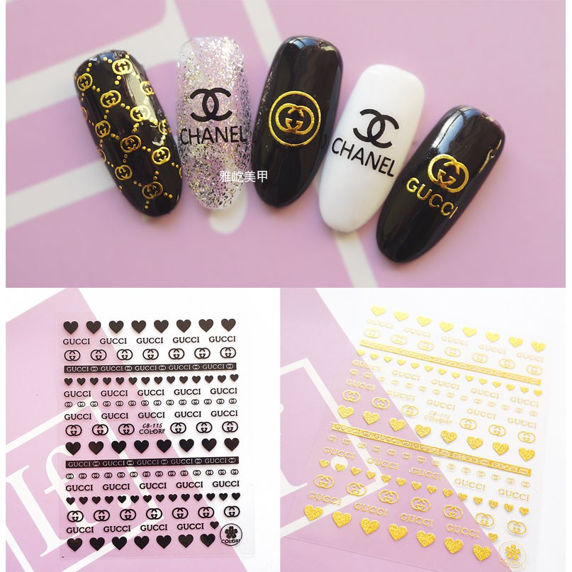 Sticker Dán Móng Tay Mẫu Thương Hiệu