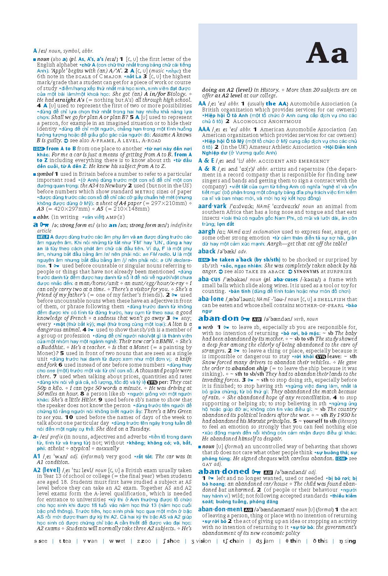 Từ Điển OALD - Oxford Advanced Learner's Dictionary 8E with Vietnamese Translation (PB)