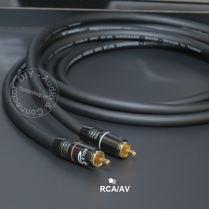 Dây AV 2 đầu 1 cặp DIY 0.2 đến 10 mét - Cáp RCA 2 ra 2