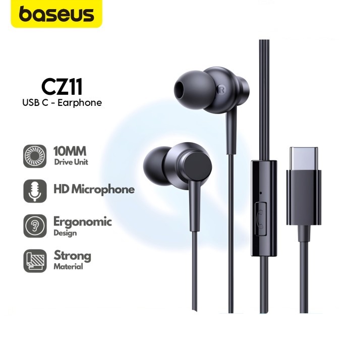 Type-C Baseus C17 Cz11 Cz19 Wired Headphones