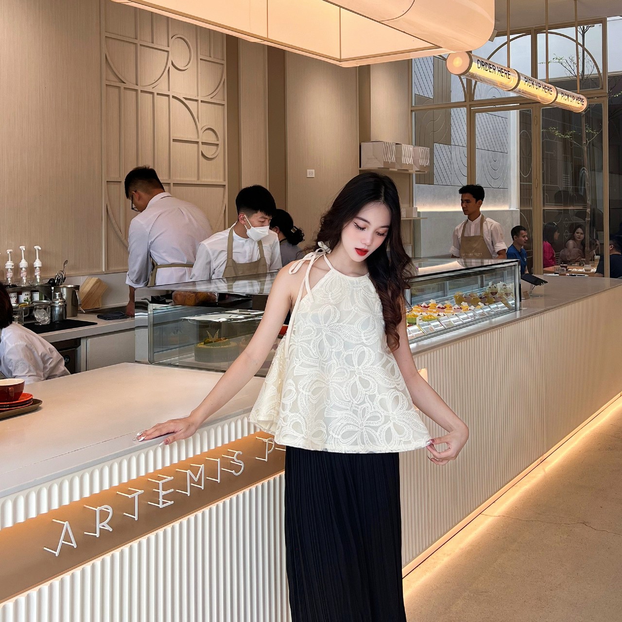 Áo yếm nữ dáng suông cổ tròn Linly Store A-YS3