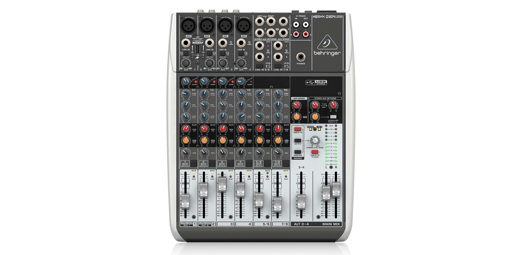 Analog Mixer Behringer| Mixer cơ Behringer Q1204USB