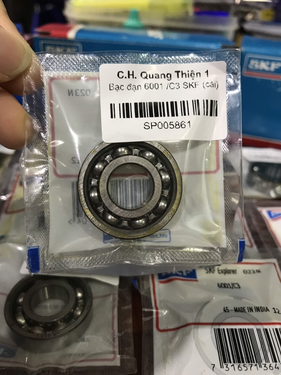 Bạc đạn 6001 /C3 SKF