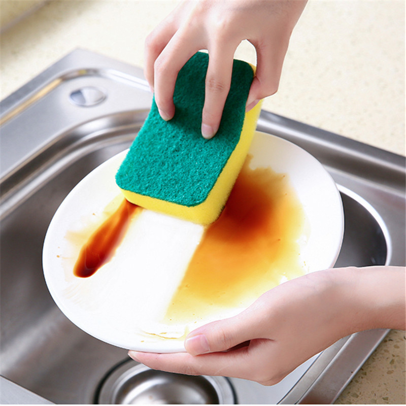 Set 2 MIếng Rửa Chén Bát, Bọt Biển Rửa Chén 2 Mặt  Siêu Sạch