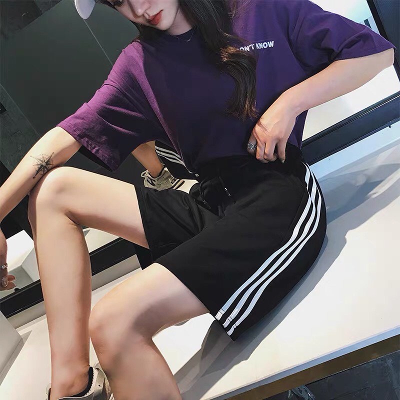 ✅ Quần SHORT ỐNG SUÔNG 3 SỌC