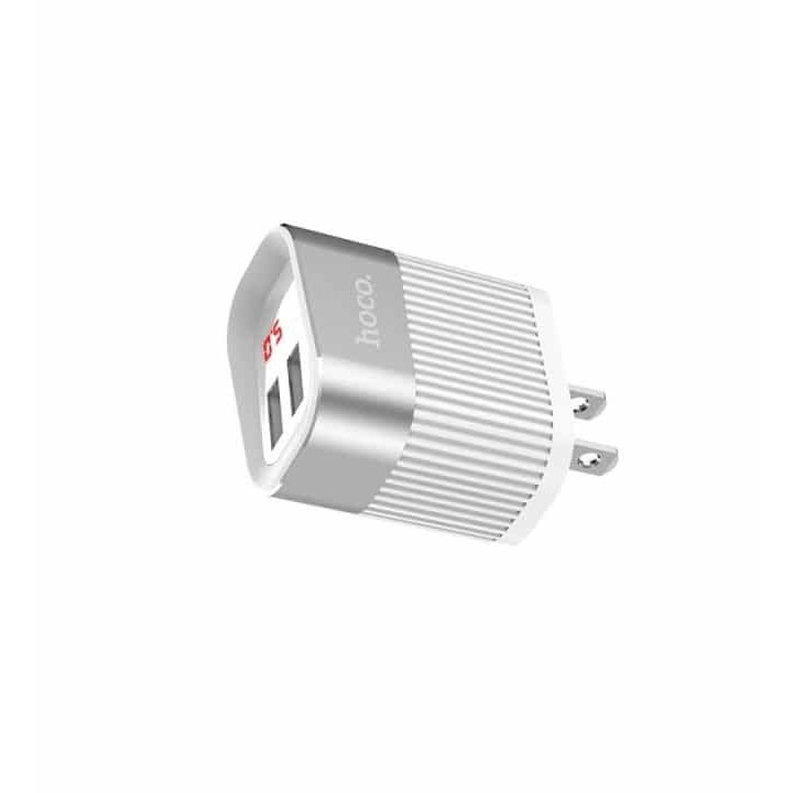 Củ sạc nhanh 2 cổng Hoco C40 màn hình LED