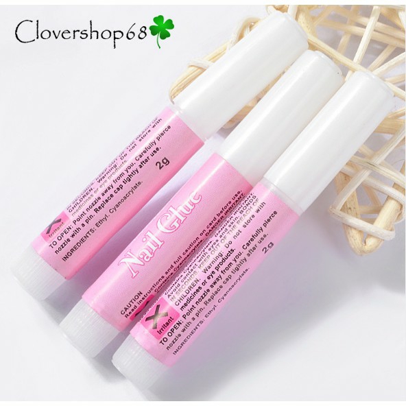 combo 4 chai keo đính hạt đá, gắn đá, dán móng glue nail dùng trong trang trí nail shop Hnnail