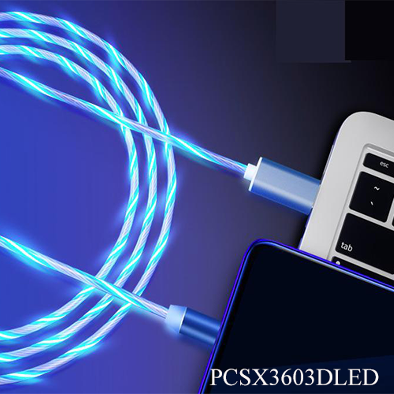 Cáp xạc nam châm phát sáng 3 đầu