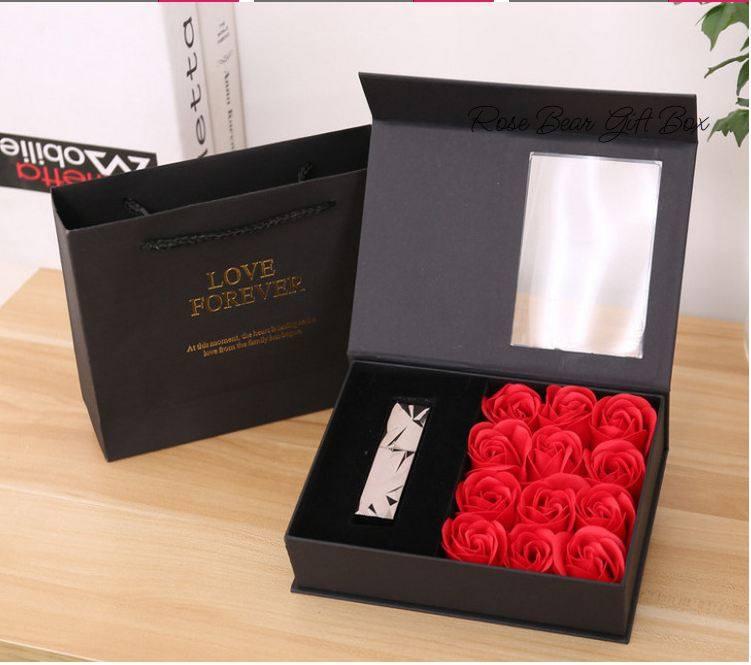 Hộp Hoa Hồng Đựng Son ( tặng kèm son )full box