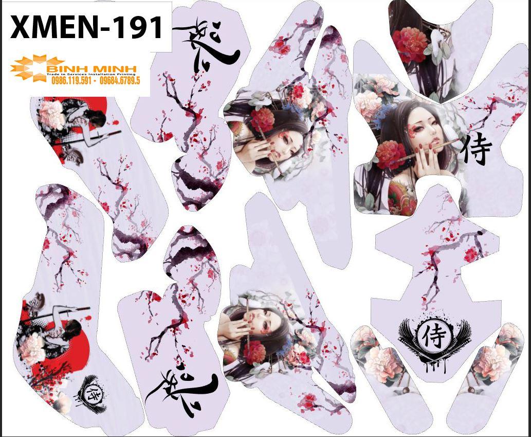 tem trùm xe điện xmen mã  191