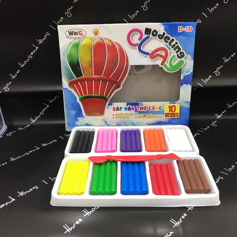 Đất nặn thủ công 10 màu WinQ D-10