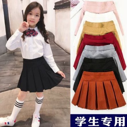 Chân váy xếp ly phối sọc dễ thương cho bé gái QGB17469– Bé Xinh Shop
