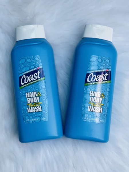 Sữa Tắm và Gội cho Nam thương hiệu COAST 2 in 1 Hair & Body Dual Action Formula Wash 946ml - USA nhập khẩu