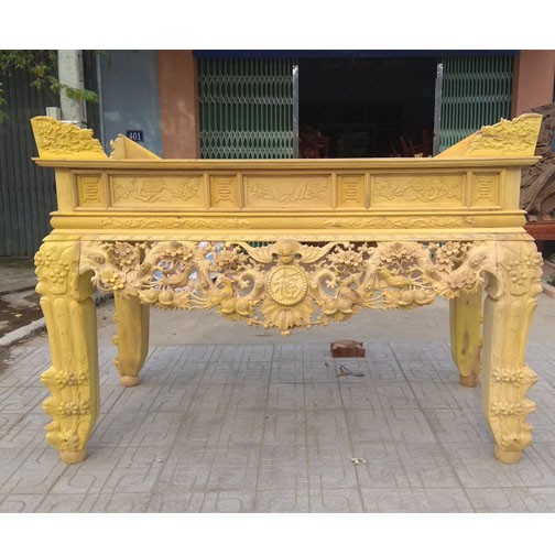 Sập Thờ Mai Điểu Gỗ Mít Rừng
