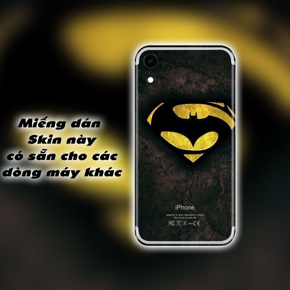 Miếng Dán Skin Cho Iphone Hình Người Dơi (Mã: Avg-0X1014)