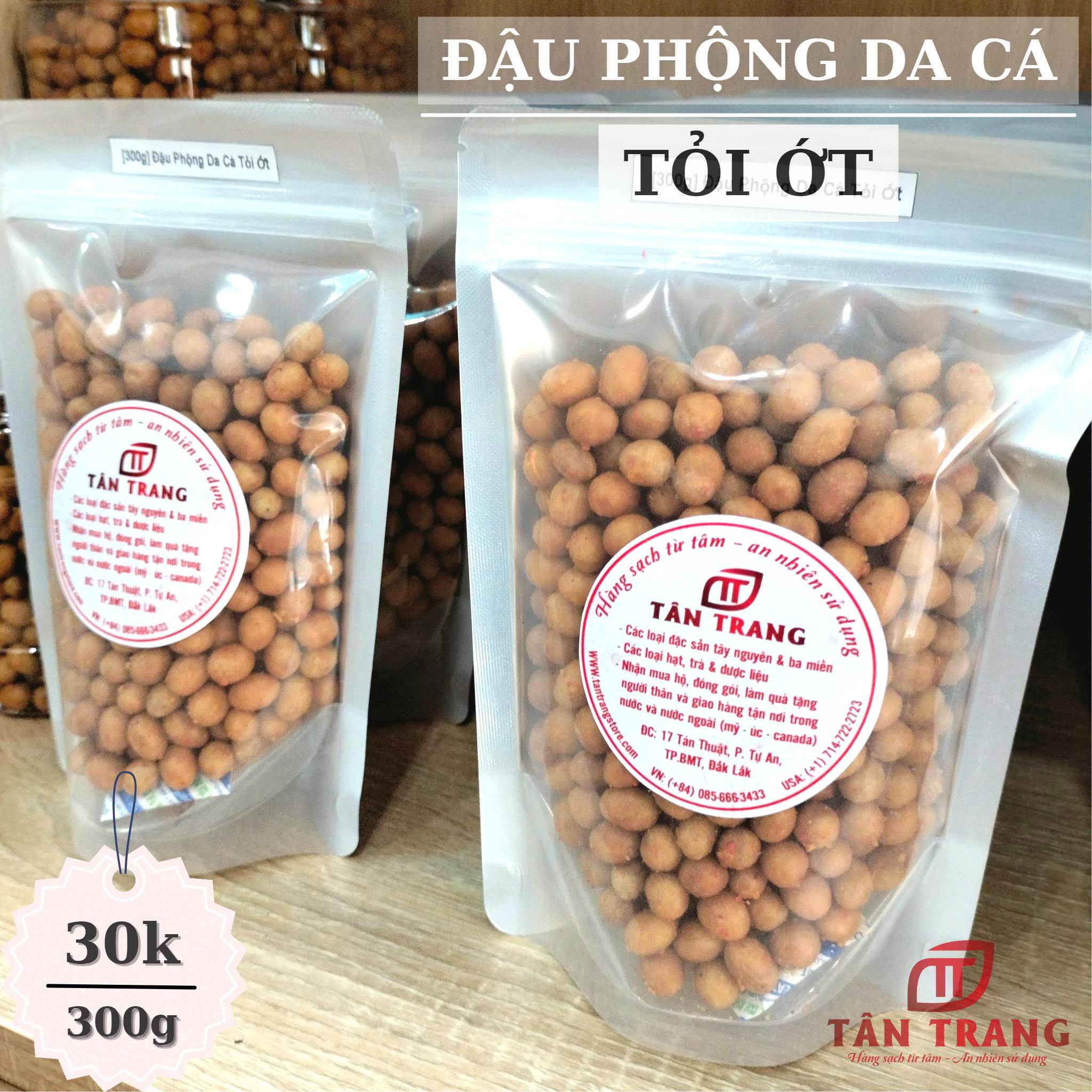 Đậu Phộng Da Cá Tỏi Ớt