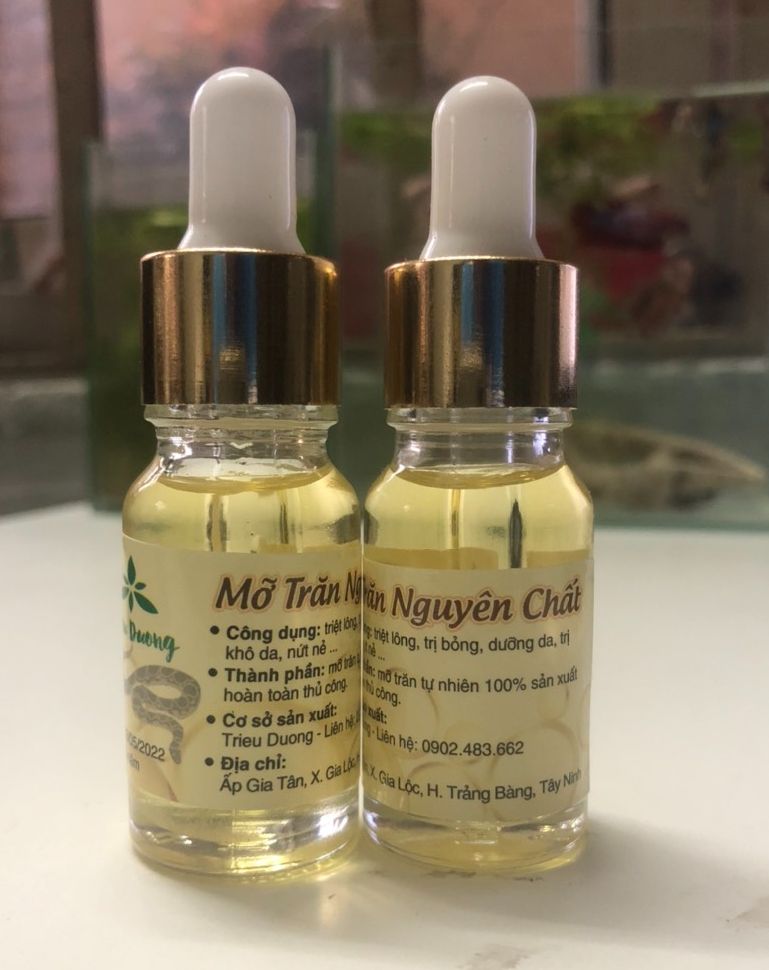 Mỡ trăn nguyên chất Triêu Dương - 10ml