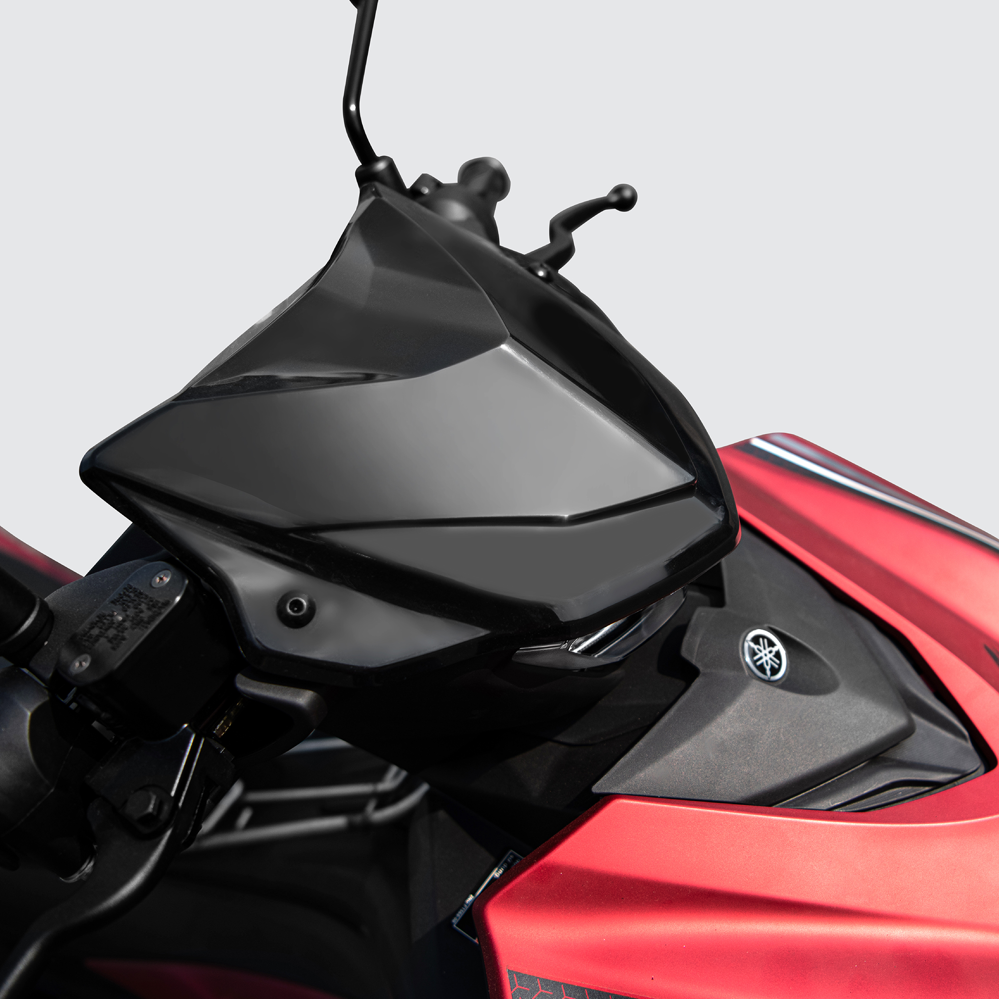 [MỚI VỀ] Mão xe máy EXCITER 155, kính chắn gió đầu xe máy gắn xe EXCITER 155 trang trí xe siêu chất, lắp ráp dễ dàng (màu đen)