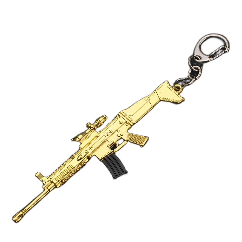 [HCM]Móc khóa mô hình PUBG - SCAR-L Gold _ts318