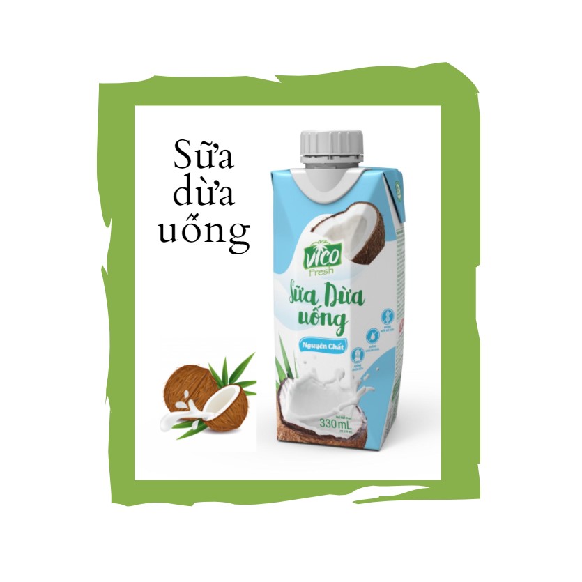 1 Hộp Sữa Dừa Uống Vico Fresh 330ml