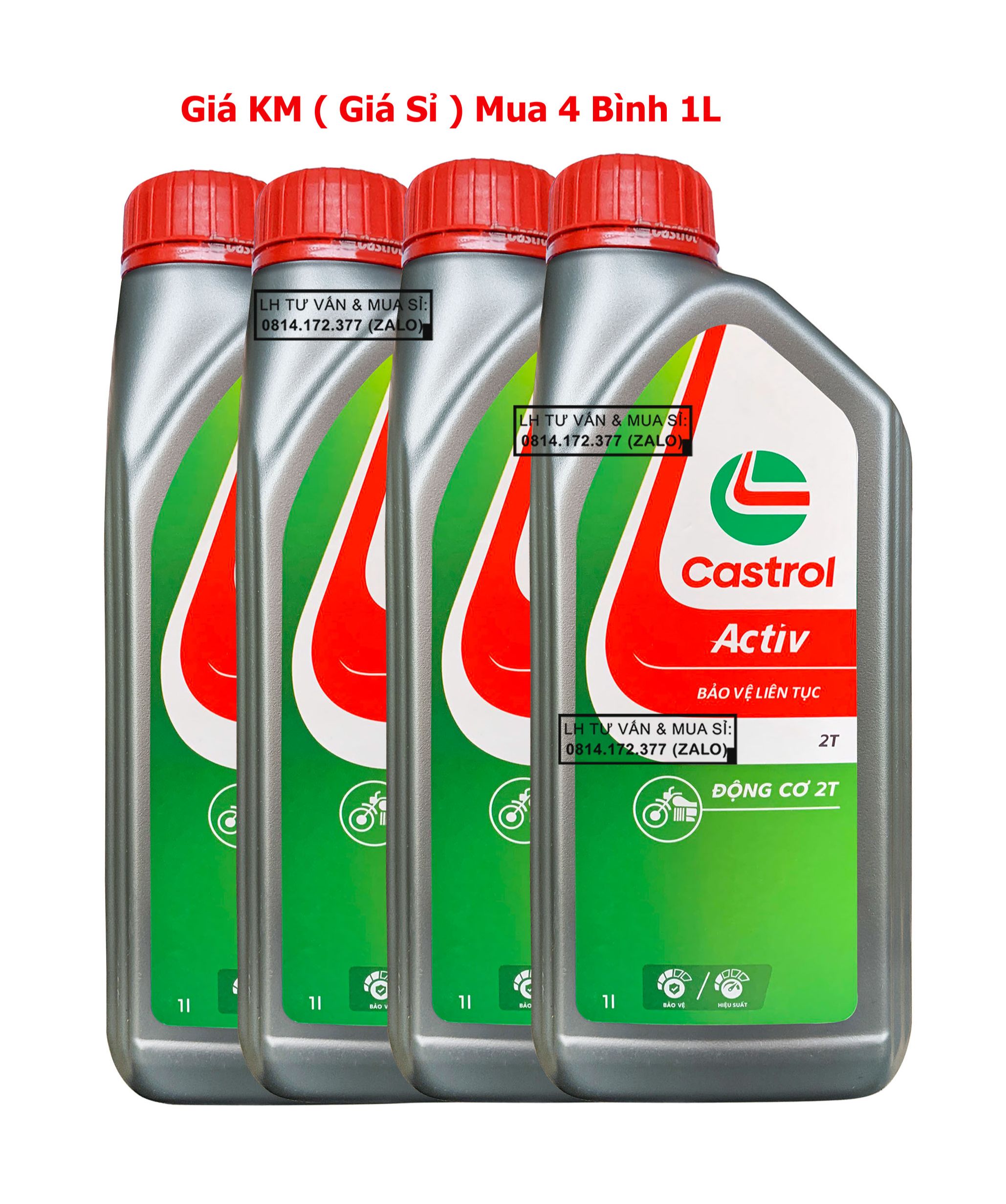 Dầu nhớt 2 thì Castrol Activ 2T 1.000ml ( 1L) – Có bán sỉ nhiều chai