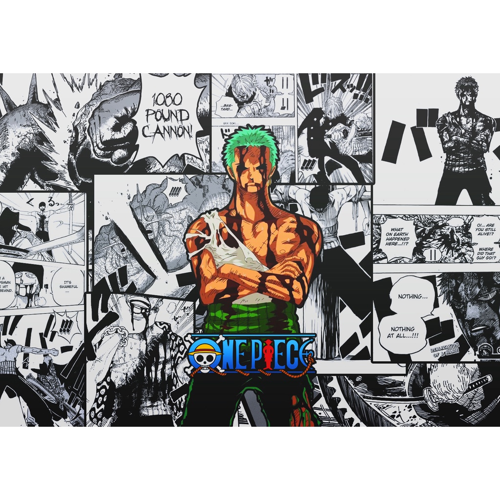 Poster dán tường, hình Anime One Piece dán trang trí