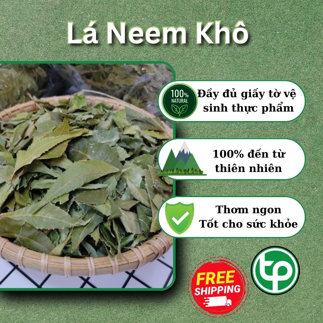 Lá neem Ấn Độ khô 1kg - Tấn Phát