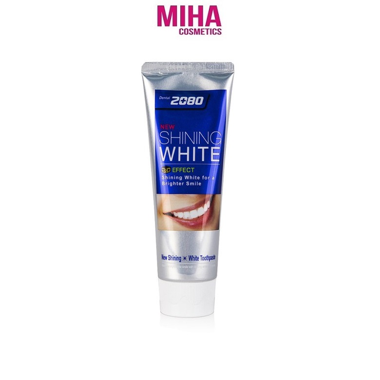 Kem đánh răng trắng răng chuyên biệt dental clinic 2080 shining white 3d effect 100g hàn quốc
