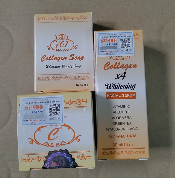 COMBO KEM VÀ SERUM COLLAGEN PLUS VIT E (TEM ĐIỆN TỬ)