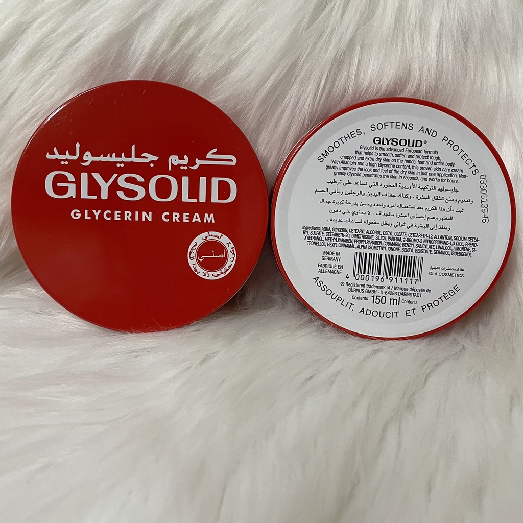 Kem Nẻ Glysolid Đức dành cho da khô nứt nẻ Glysolid Glycerin Cream 150ml- SKIN1991