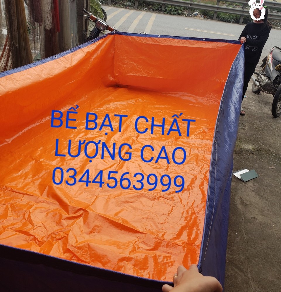 Bể Bạt Nuôi Ốc, ếch, lươn, cá  kích thước 3m×2m×1m