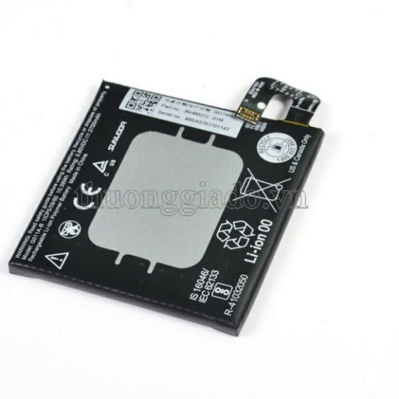 pin HTC Google Pixel 2 5.0" (G011A-B, 2700mAh) Original battery bảo hành 6 tháng.