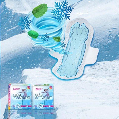 Băng Vệ Sinh Diana Sensi Cool Fresh Có Cánh (Che tên sản phẩm khi giao hàng)