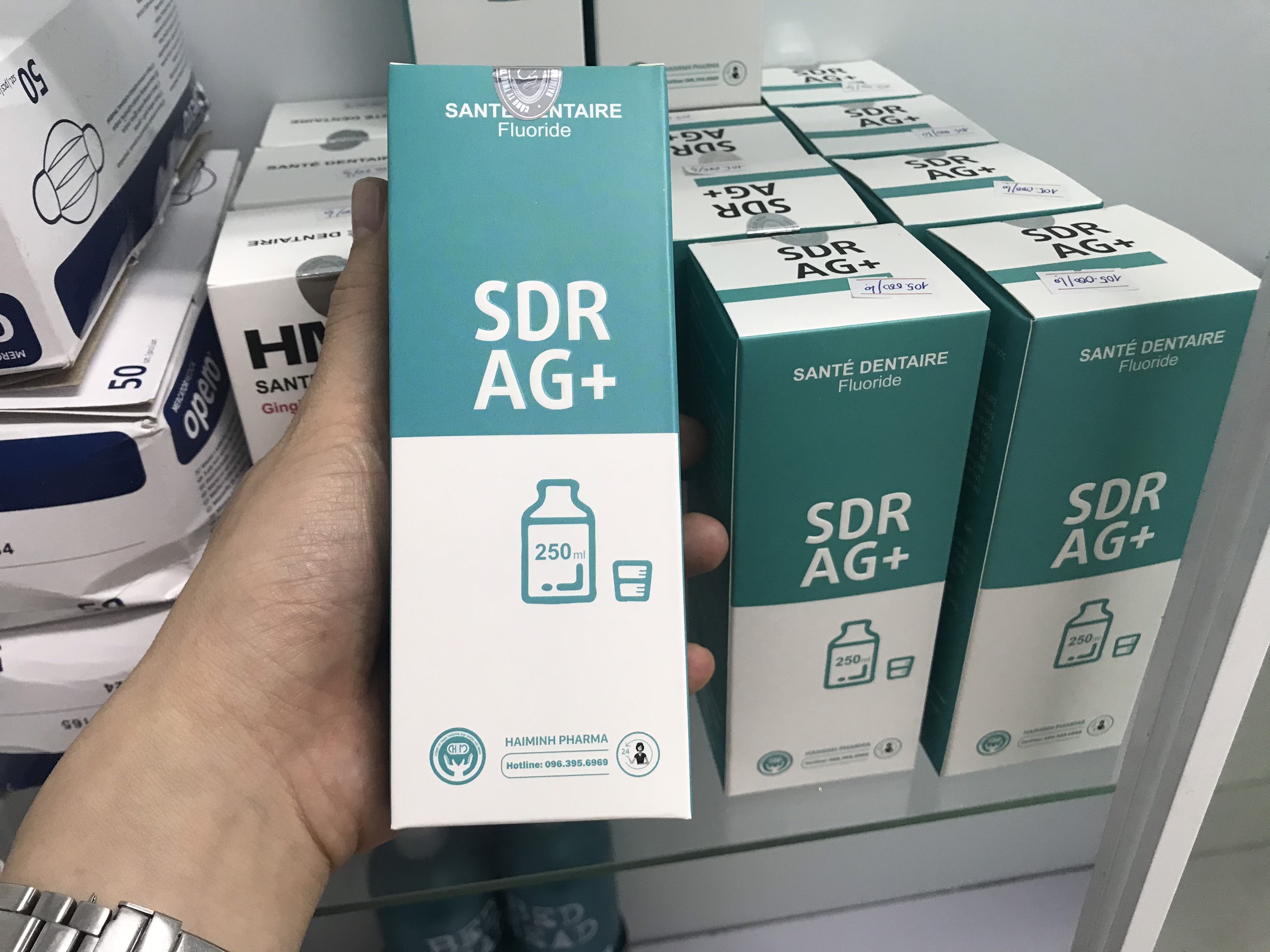 Nước súc miệng, súc họng SDR AG+ (Chlorhexidine)