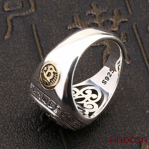 Imperial ferocious Buddha ring for elderly
