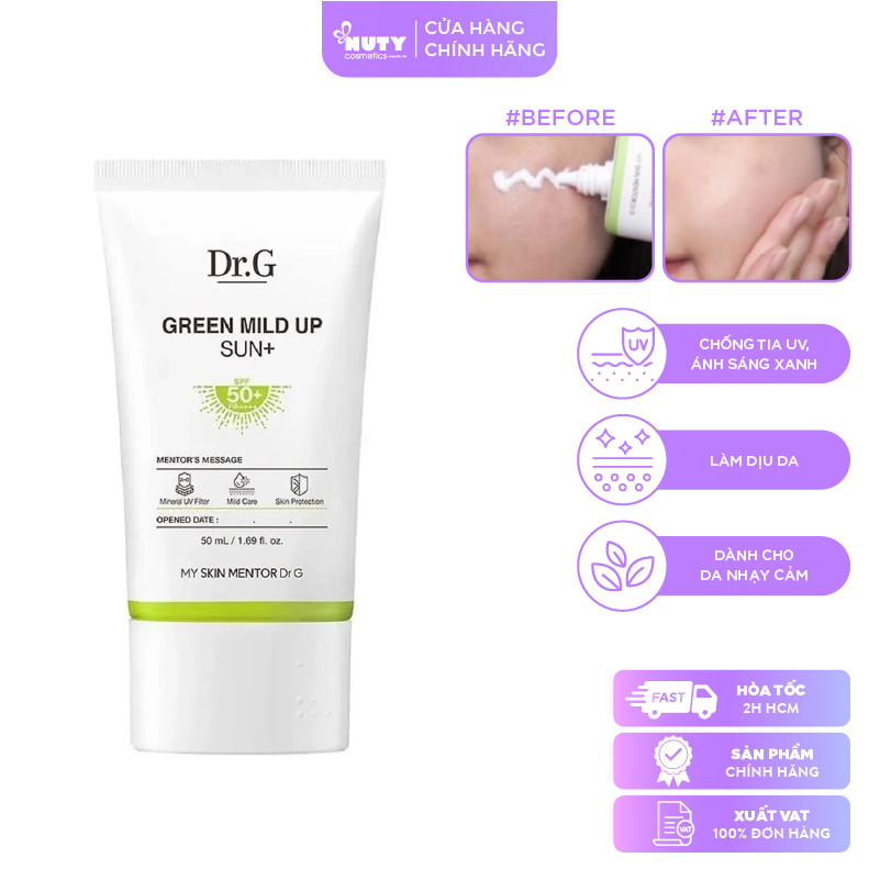 Kem Chống Nắng Dr.G Sun+ SPF50+ PA++++ (50ml)