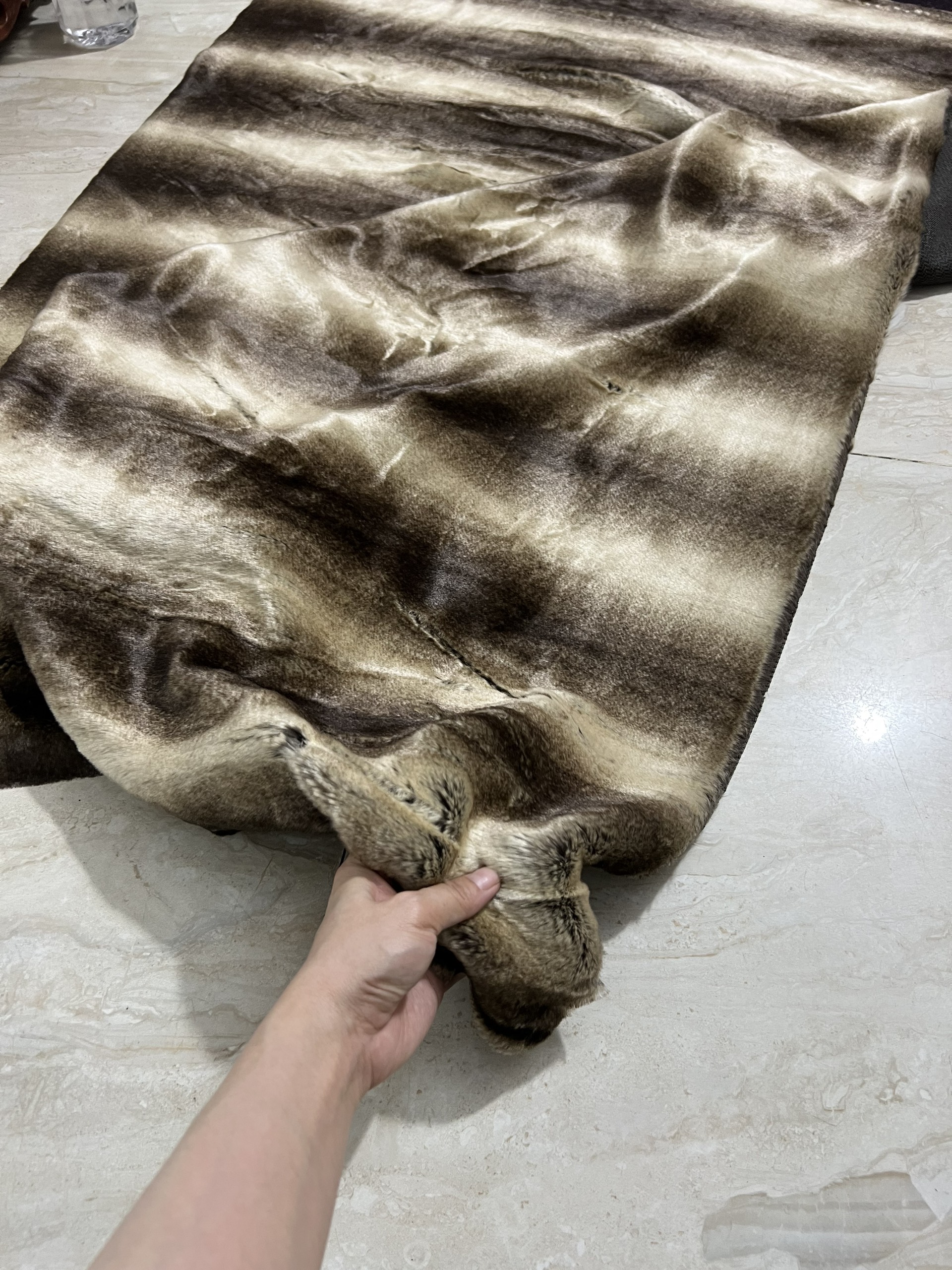 Thảm Chụp Ảnh Màu Nâu Đất