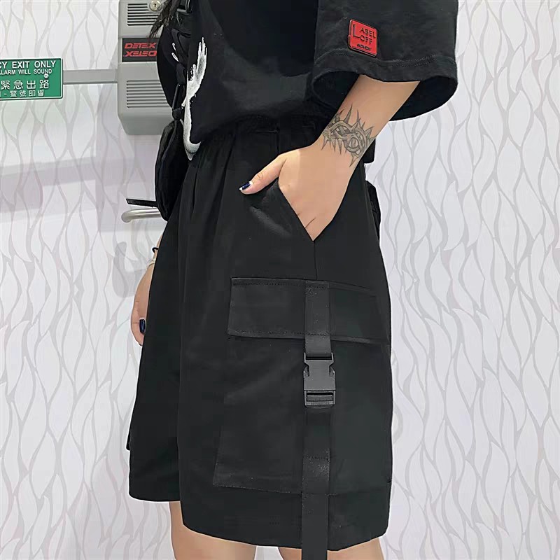 Quần Short Kaki Phối Khóa PACI SHORT Unisex