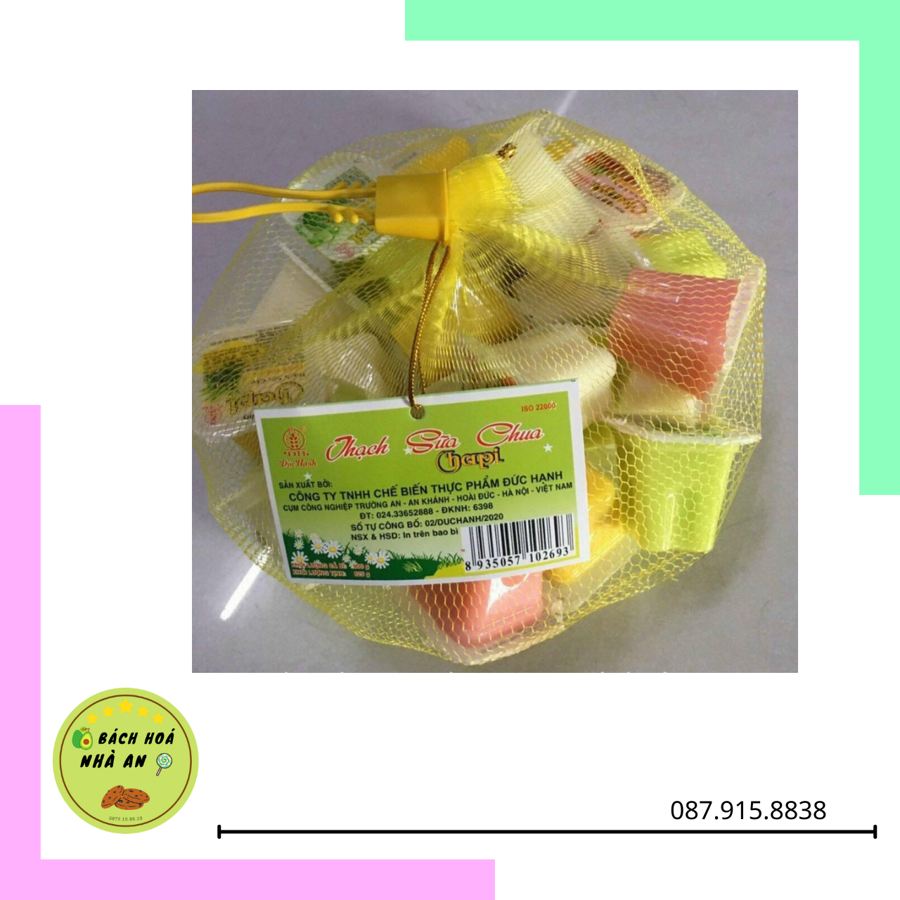 Thạch sữa chua Chapi - Đức Hạnh (túi 900gr)