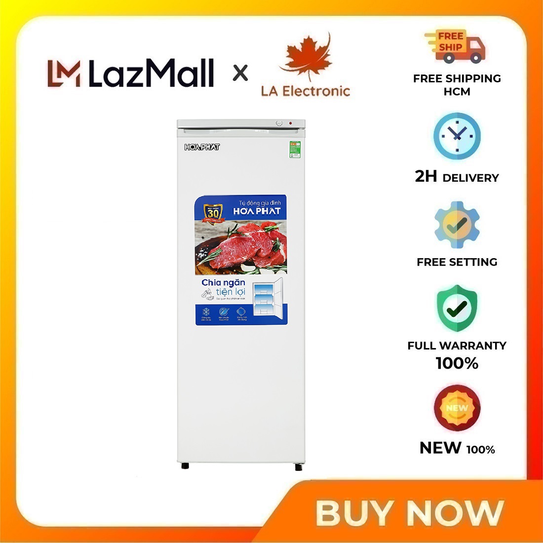 Tủ đông đứng hòa phát 208 lít hpf uah6208 - miễn phí vận chuyển hcm - bảng điều khiển khay đựng đồ làm lạnh trực tiếp
