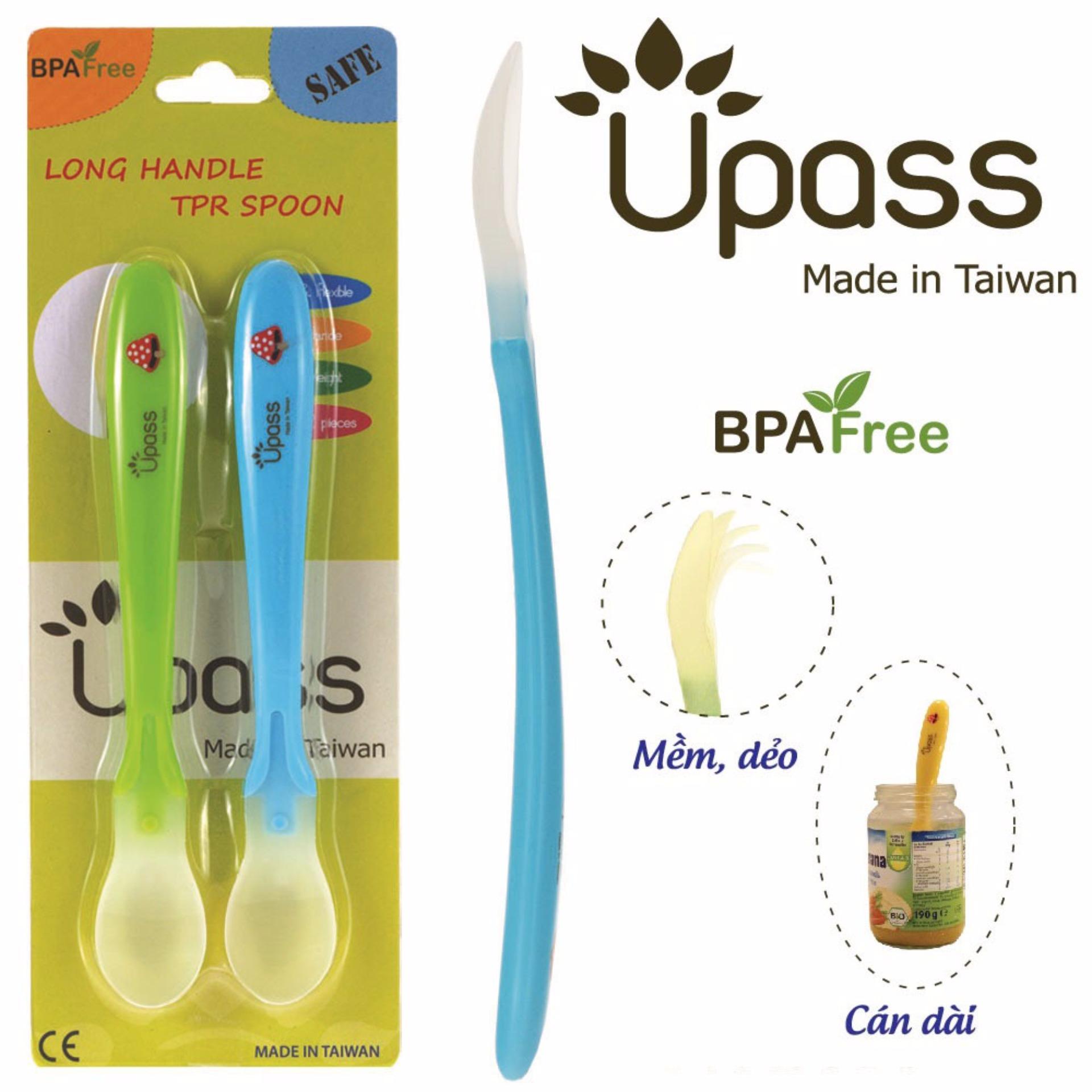 [HCM]Bộ 2 thìa ăn dặm siêu mềm cán dài không BPA - 2 chiếc