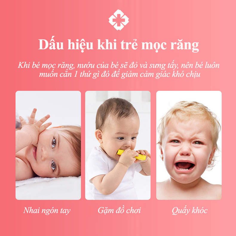 Gặm nướu hoa quả cho bé
