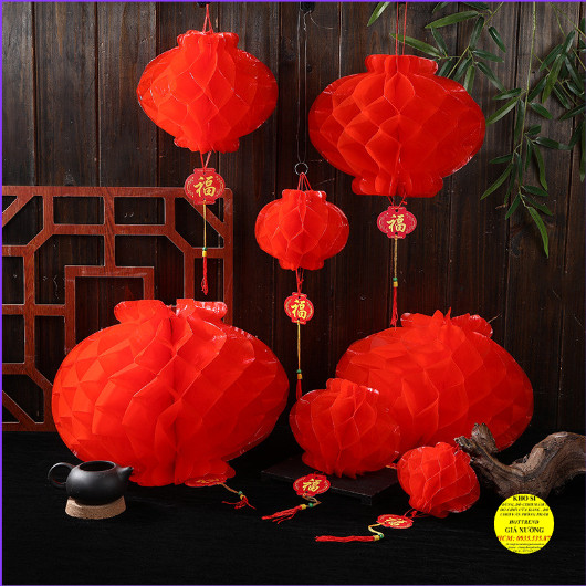 10 Lồng Đèn Đỏ Chữ Phúc